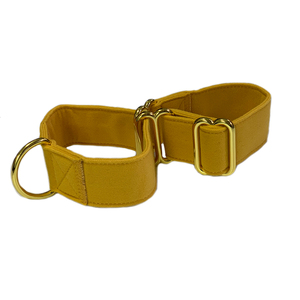 Collar de Perro <span class=keywords><strong>Martingale</strong></span> Ajustable de Alta Calidad, Lujoso, Suave y Cómodo, con Anillo en D de Metal Dorado, al por Mayor - Product Image 3
