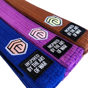 Cinturón de Jiu Jitsu Brasileño Personalizado, 100% Algodón, Cinturón de Artes Marciales, Blanco, Azul, Morado, Marrón, Negro, para Adultos y Niños, Venta al Por Mayor - Product Image 4