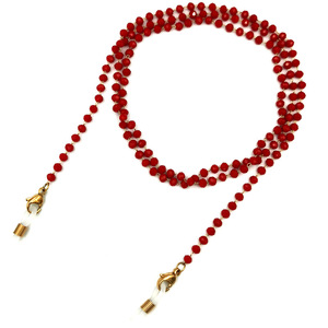Crystal Bead Eyeglasses <b>Chain</b> Necklace Anti Slip Pearl <b>Titanium</b> Steel Fashion Trend H1188 - Product Image 4