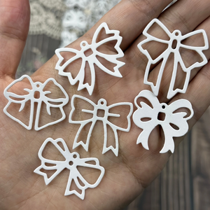 แม่พิมพ์ไดคัทโลหะรูปโบว์สำหรับการทำสมุดภาพด้วยตัวเองเครื่องมือในการผลิตงานฝีมือทำจากเหล็กคาร์บอนแม่พิมพ์รองเท้าที่ละเอียดอ่อน - Product Image 2