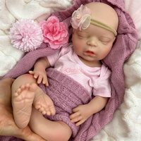 Poupées Reborn Réalistes en Silicone de 18 Pouces pour Filles, Personnalisation ODM d'Usine, Bébé Noir Anatomiquement Correct, Jouet Interactif