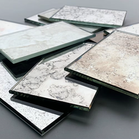Verre antique affligé de miroir vieilli pour des applications architecturales décoratives avec le modèle nuageux