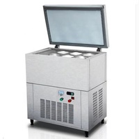 Grande machine à glace cylindrique en acier inoxydable, machine à glace en blocs commerciale, machine à glace en colonne