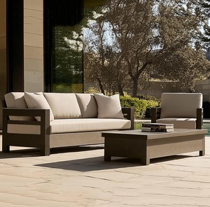 Juego de Muebles de Jardín de Aluminio, Sofá Modular Seccional para Patio, Estilo Moderno, de Lujo, Venta al Por Mayor - Product Image 3