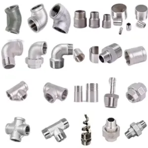 HEDE Direct Sells Stainless Steel 3 Dimensional Female Threaded Tee Reducing Tee Pipe Fitting For Oil And Gas