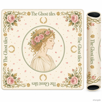 Elegante Tapete Cuadrado para Mahjong con Diseño Europeo Americano para Damas, Base de Goma con Reducción de Ruido para Mahjong Americano