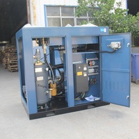 Compresor de tornillo de eficiencia energética para máquina de moldeo por soplado, 15-45kW, suministro de aire estable para producción de botellas de plástico