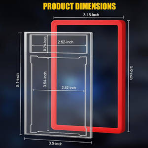 Protection en silicone Pokemoned pour cartes PSAed Slab Collection, étui pour cartes classées, pare-chocs en caoutchouc - Product Image 2