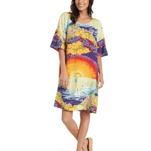 Custom Print Clothes Supplier Hot Women'S New Beach Dress Summer