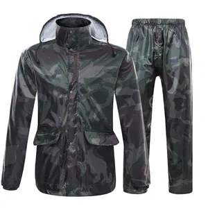 Factory lowest price Polyester PVC Coated outdoor Motorcycle raincoat Raincoat Suit