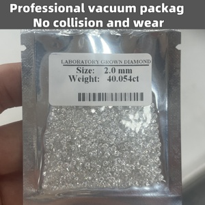 ビッグディスカウントラボダイヤモンドラウンド0.002-0.5ct 0.6mm-5mm Def Vs-SI Melee Cvd Hphtダイヤモンドホワイトラウンドルーズダイヤモンド卸売