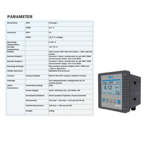 Controlador de Oxígeno Disuelto por Fluorescencia MTW Online, Electrodo con Precisión de 0.01mg/L, Modbus RTU, Personalizable OEM, 1 Año de Garantía, Pantalla LCD - Product Image 5