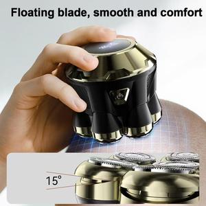 CITICITY IPX7 Waterproof 7D Men's Beard Shaving Machine Household Electric Razor Rotary <b>Shaver</b> for LED Digital Display - Product Image 3