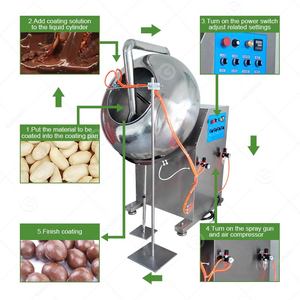 Hạt giống Coater chế biến công nghiệp tráng hạnh nhân <span class=keywords><strong>Pecan</strong></span> đậu phộng bột đường ngọt ngào đậu phộng lớp phủ máy - Product Image 5