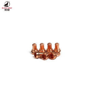 Para BLACK WOLF 22-1027 Electrodo de boquilla de tapa de protección de plasma de cobre 100A - Product Image 6