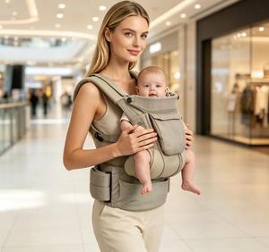Porte-bébé pliable et respirant, sac de transport ergonomique pour nouveau-né et bambin - Product Image 6
