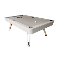 Mesa de Billar Moderna de Lujo de MDF, 3 en 1, Mesa Combinada de Billar y Tenis de Mesa para Interiores, 7 pies, 8 pies, 9 pies, para Uso Doméstico y Comercial