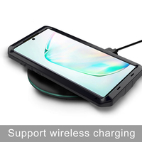 Étui en métal robuste de qualité militaire pour Samsung Note10 Plus, coque antichoc, étui étanche
