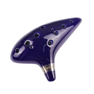 Ocarina de Cerámica Azul de 12 Orificios - Logotipo y Empaque Personalizables, Alto C, Legend of Ocarina, Instrumento Musical <span class=keywords><strong>Tradicional</strong></span> Chino - Product Image 1