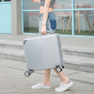 <b>Small</b> Carry On Suitcase 18 Inch With Trolley Universal <b>Wheels</b> Combination Lock Durable Travel Luggage Unisex Business Travel - Product Image 5