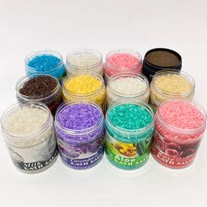 Sal de baño orgánica Natural, blanqueamiento de la piel, exfoliante corporal, para pies, Spa, remojo de Aroma, azúcar, flor, sal de cristal - Product Image 2