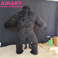 Costume gonflable de taureau noir pour festival de corrida, mascotte de taureau gonflable personnalisable pour spectacle de rue