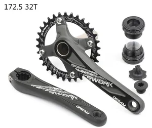 Superbsail Bicycle Crank Chainwheel 104BCD MTB Bike Crankset Aluminum Alloy With Bottom 170mm Crank Black 32T 34T 36T 38T Plate