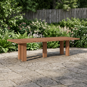 Modern Eco-Friendly Durable Waterproof Solid Wood Rectangle Dining <b>Table</b> Minimalist Design Stable Legs 8-Seater Home Furniture - Product Image 2