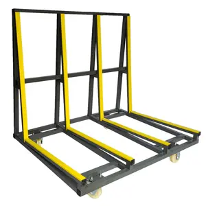 Draagbare Een Eenzijdige Glas Transport Trolley In Fabriek Belasting 500Kg Pvc Board Multipurpose Overhandigen Winkelwagen