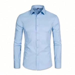 ออกแบบเสื้อเชิ้ตแขนยาวกันยับแบบ OEM ตามสั่ง ผ้าดูแลรักษาง่าย สำหรับชุดยูนิฟอร์มบริษัทและพนักงาน - Product Image 2