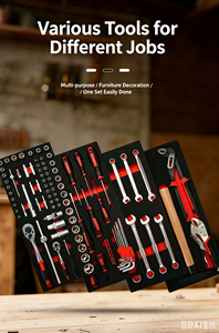 Juego <span class=keywords><strong>de</strong></span> <span class=keywords><strong>Herramientas</strong></span> Mecánicas <span class=keywords><strong>de</strong></span> 108 Piezas con <span class=keywords><strong>Caja</strong></span> <span class=keywords><strong>de</strong></span> <span class=keywords><strong>Herramientas</strong></span> Metálica <span class=keywords><strong>de</strong></span> 3 Cajones <span class=keywords><strong>para</strong></span> Reparación <span class=keywords><strong>de</strong></span> Automóviles y Uso en Talleres - Product Image 4