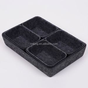 Essentials Baby Customized Handmade Rectangular <b>Large</b> Felt <b>Storage</b> Bin 100% Polyester Eco-Friendly Folding Design - Product Image 3