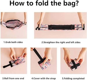 Tùy chỉnh Organ tái sử dụng có thể gập lại hàng tạp hóa Tote Túi mua sắm có thể gập lại gấp du lịch gấp túi Tote cho du lịch - Product Image 6