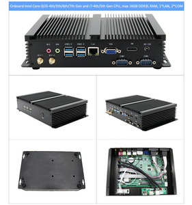 Computadora Industrial Integrada, 4xRs232 COM, <span class=keywords><strong>Core</strong></span> I5 3317U, <span class=keywords><strong>Celeron</strong></span> <span class=keywords><strong>1037U</strong></span>, Doble Lan, HD VGA, Mini PC de Escritorio para Negocios y Oficina, Win10, Wifi - Product Image 5