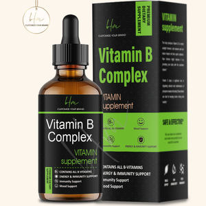 Complément de vitamine <span class=keywords><strong>B</strong></span> en gouttes Cobalamine Vitamine <span class=keywords><strong>B</strong></span> 1 6 <span class=keywords><strong>12</strong></span> B1 B6 B12 Complexe P-5-p Complément de vitamine <span class=keywords><strong>B</strong></span> en gouttes liquides - Product Image 1