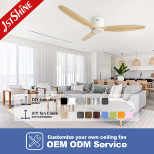 1 ventilador de techo para el hogar, 6 velocidades, motor de CC, sin iluminación, ventilador de techo montado al ras con control remoto - Product Image 4