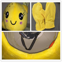 Costumes de mascotte animale personnalisés Hola pour café et restauration - Thème Lapin, Taille XL pour les fêtes