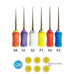 Lime rotative manuelle en NiTi pour endodontie, activation thermique, certifiée CE, modèle PT Gold File SX-F3, 21mm/25mm/31mm, JiNGC - Product Image 3