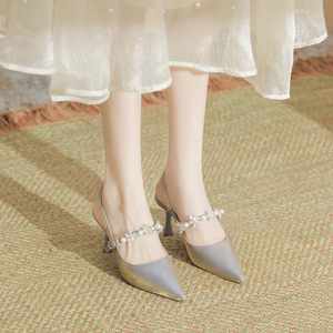 <span class=keywords><strong>Scarpe</strong></span> Estive da Donna <span class=keywords><strong>Sexy</strong></span> in Pelle PU con Tacco Alto Sottile e Punta Affusolata, Lussuose <span class=keywords><strong>Scarpe</strong></span> con Lacci Incrociati per Matrimoni e Banchetti - Product Image 4