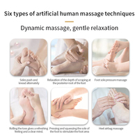 Appareil de massage électrique Shiatsu pour pieds et mollets avec chauffage, vibrations, pression d'air et rouleaux à billes