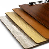 Portapapeles de MDF con Diseño de Madera, Tamaño A4, Tablero de Escritura para Oficina, Clip Metálico, Portapapeles de Tablero Duro para Documentos, para la Escuela y Negocios