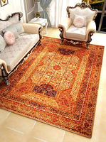 Tapis en laine tissé à motif géométrique de style pastoral, prix de gros fournisseur chinois, pour salon, chambre et bureau