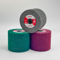 Produsen Memproduksi Roda Drum Sikat Abrasif Non-woven untuk Pemolesan Logam Baja Tahan Karat dan Penggambaran Kawat