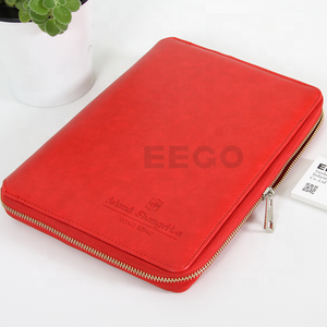 <span class=keywords><strong>2025</strong></span> sang trọng Kinh doanh Quà Tặng Ngân Sách chất kết dính Loose-Leaf máy tính xách tay hàng tuần <span class=keywords><strong>A5</strong></span> Red PU danh mục đầu tư với dây kéo da - Product Image 4