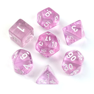 Juego de 7 Dados Transparentes de Acrílico Poliédricos para Juegos de Rol, DND, Accesorios de Juego - Product Image 4