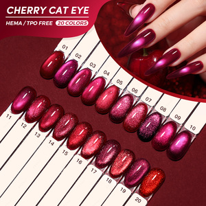 JTING Esmalte de Uñas en Gel Efecto Ojo de Gato <span class=keywords><strong>Cereza</strong></span> 20 Colores para Año Nuevo y San Valentín, Libre de TPO/HEMA, OEM ODM, Esmalte Magnético - Product Image 1