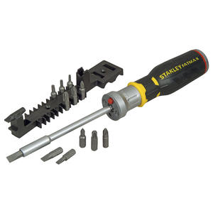 Destornillador de trinquete Stanley Fatmax de 12 puntas con luz LED y almacenamiento de puntas - Product Image 1