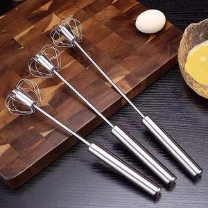 Batidor de huevos manual de acero inoxidable, herramienta de repostería doméstica de tamaño pequeño, mediano y grande, mezclador para batir huevos y crema - Product Image 1