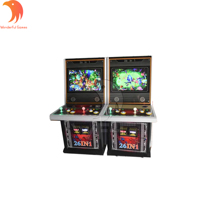 2 seats 22 inch small fish hunter skill game machine 26 in 1/35 in 1/ocean king hunter game cheap price