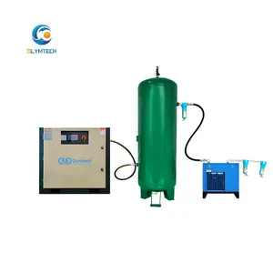Alibaba Verified Supplier CPM 15 Low Noise Oil Injection Screw Air Compressor With Filter And Dryer For Chicago Pneumatic